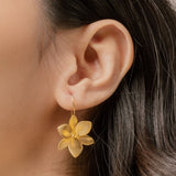 Blooming Jasmine Flower Drop Earrings