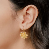 Lucky Chrysanthemum Flower Drop Earrings