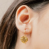 Petite Parasol Leaf Drop Earrings