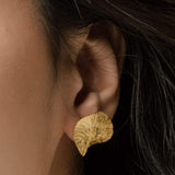 Large Lily Pad Disc Statement Earrings