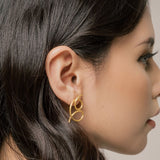 Emblem Jewelry Earrings Picasso Doodle Statement Earrings