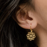 Petite Infinite Happiness Lace Disc Earrings