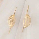 Emblem Jewelry Earrings Gold Tone Spring Tulip Leaf Drop Earrings