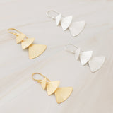 Emblem Jewelry Earrings Dancing Fan Cascade Hook Earrings