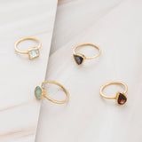 Emblem Jewelry Rings Signature Candy Gemstone Stack Rings (Ring Size 8)