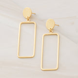 Emblem Jewelry Earrings Gold Tone Specter Column Drop Earrings