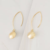 Emblem Jewelry Earrings Gold Tone Cymbal Drop Hook Earrings