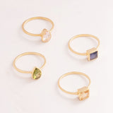Emblem Jewelry Rings Signature Candy Gemstone Stack Rings (Ring Size 9)