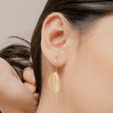 Emblem Jewelry Earrings Spring Tulip Leaf Drop Earrings