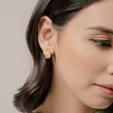 Emblem Jewelry Earrings Petite Lily Pad Disc Statement Earrings