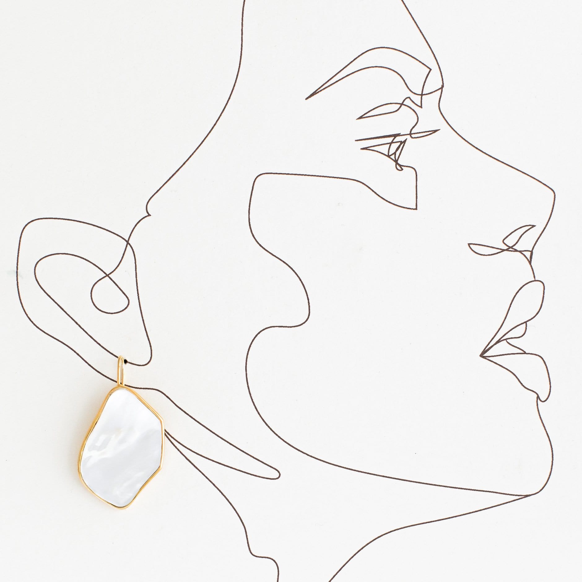 Emblem Jewelry Earrings Isla Mother-of-Pearl Drop Earrings