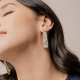 Emblem Jewelry Earrings Column Mother-of-Pearl Drop Earrings