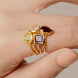 Signature Candy Gemstone Stack Rings (Ring Size 8)