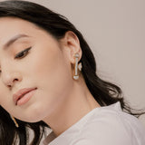 Micki Olaguer Earrings Winged Bamboo Mother-of-Pearl Earrings