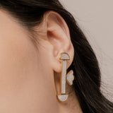 Winged Bamboo Mother-of-Pearl Earrings