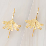 Emblem Jewelry Earrings Gold Tone Spring Citronella Leaf Drop Earrings