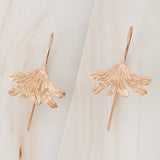 Emblem Jewelry Earrings Rose Gold Tone Spring Citronella Leaf Drop Earrings