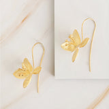 Emblem Jewelry Earrings Blooming Jasmine Flower Drop Earrings