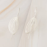 Emblem Jewelry Earrings Silver Tone Spring Tulip Leaf Drop Earrings