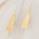 Emblem Jewelry Earrings Gold Tone Tapered Oar Hook Earrings