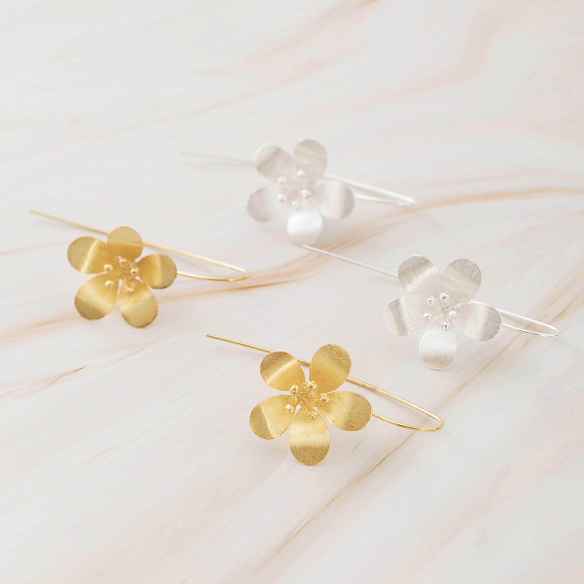 Emblem Jewelry Earrings Sweet Kalachuchi Flower Drop Earrings