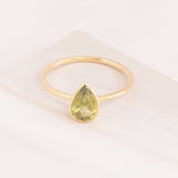 Emblem Jewelry Rings Green Peridot / Pear Signature Candy Gemstone Stack Rings (Ring Size 5)