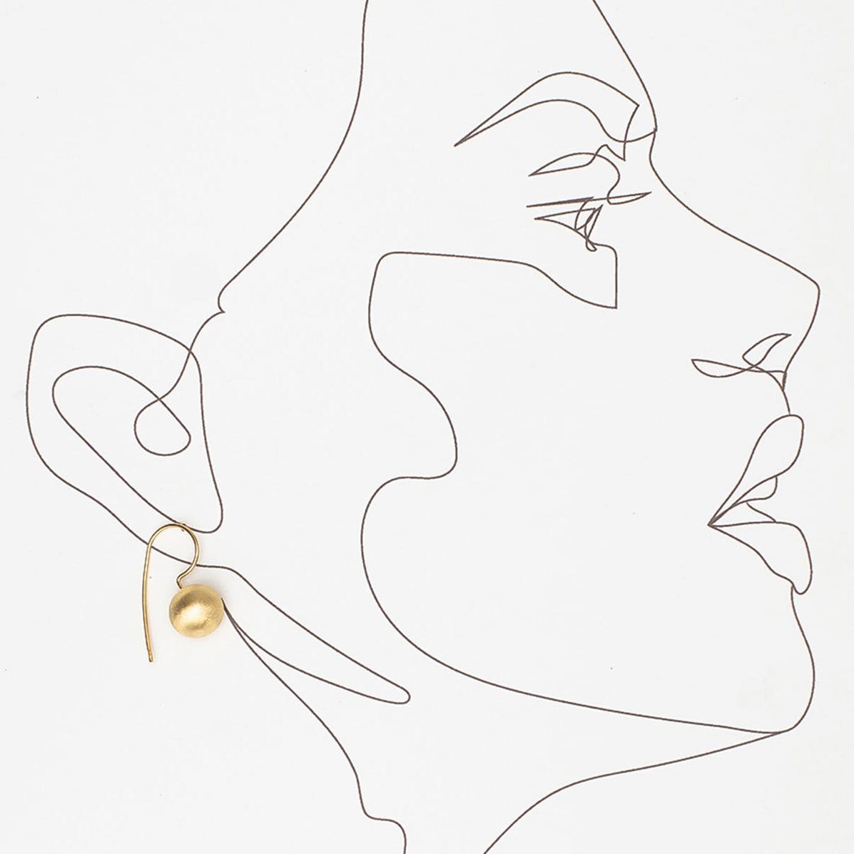 Emblem Jewelry Earrings Terrene Matte Ball Drop Earrings