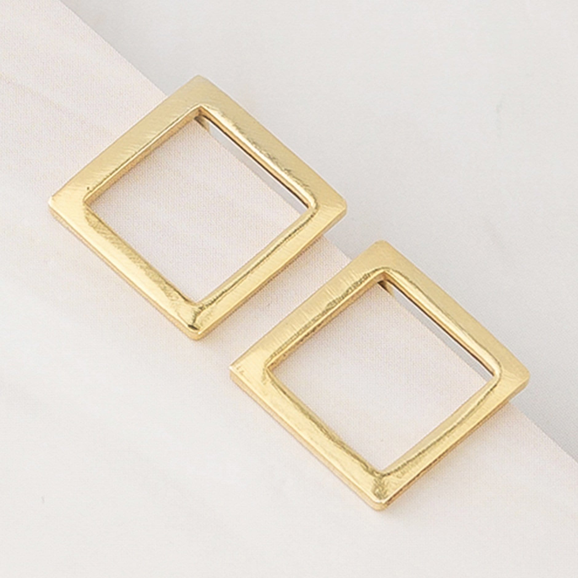 Emblem Jewelry Earrings Gold Tone Modern Geometry Diamond-Shape Stud Earrings