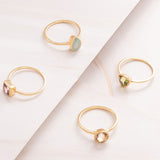 Emblem Jewelry Rings Signature Candy Gemstone Stack Rings (Ring Size 7)