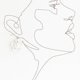 Emblem Jewelry Earrings Peony Bouquet Mother-of-Pearl Drop Earrings